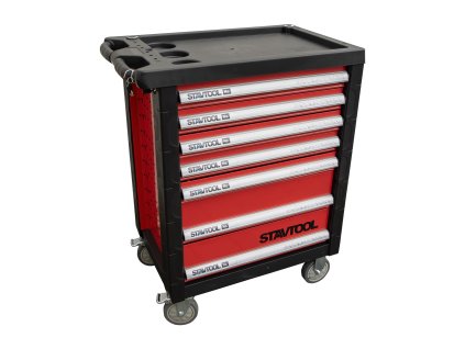 STAVTOOL Montážní vozík na nářadí kovový | 690x465x970 mm, prázdný