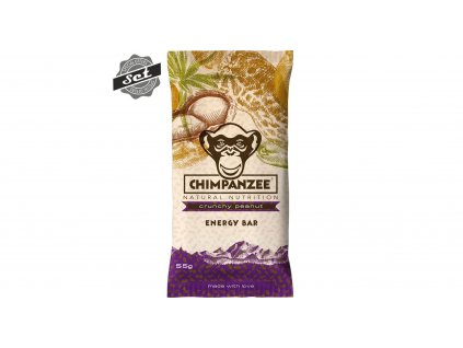CHIMPANZEE ENERGY BAR CRUNCHY PEANUT 55G - SET 4+1 (5X55G)