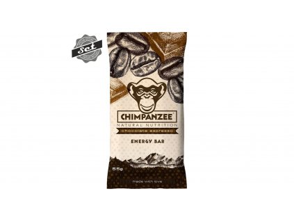 CHIMPANZEE ENERGY BAR CHOCOLATE ESPRESSO 55G - SET 4+1 (5X55G)