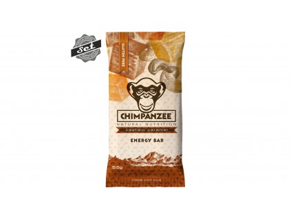 CHIMPANZEE ENERGY BAR CASHEW CARAMEL 55G - SET 4+1 (5X55G)