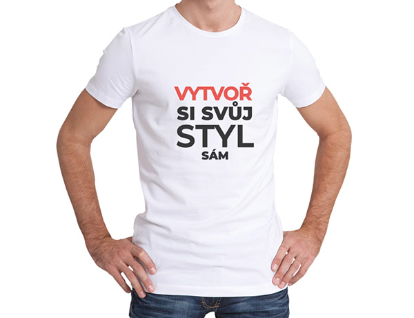 Trička s potiskem nebo výšivkou