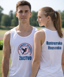 Funkční trička s firemním potiskem pro sportovní studio