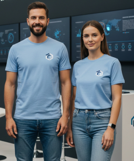 Trička s firemním potiskem pro veletrh