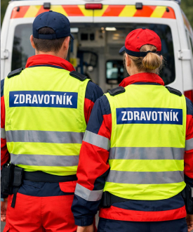 Zdravotníci v terénu – reflexní bundy a vesty