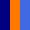modrá královská - modrá námořní - oranžová
