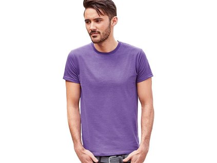 Přiléhavé bavlněné slim-fit tričko Russell (Velikost S, Barva zelená jablková)