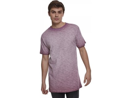 Pánské bavlněné tričko sprejového designu Dye Tee (Barva Burgundy (Spray Dye), Velikost L)
