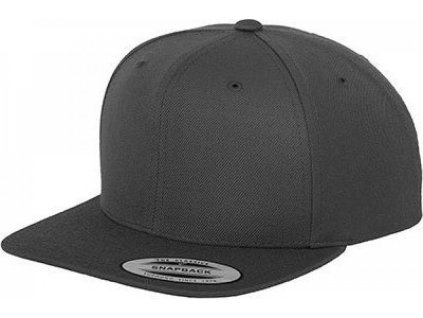 Klasická kšiltovka Snapback s plastikovým zapínáním (Barva Black, Velikost dospělá)