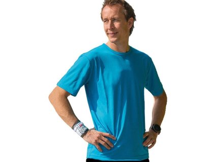 Základní lehké pánské funkční tričko (Velikost XS, Barva šedá tmavá)