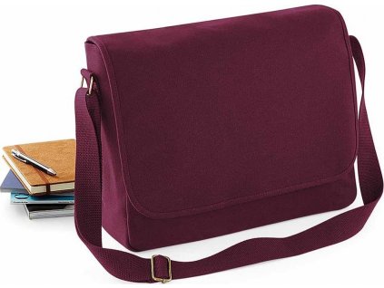 Plátěná brašna Messenger v klasickém provedení 13 l (Velikost 37 x 29 x 11 cm, Barva černá)