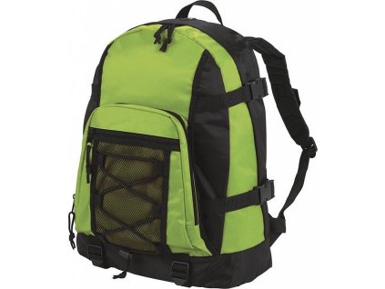 Sportovní batoh se 2 předními kapsami na zip (Velikost 30 x 41 x 14 cm, Barva černá)
