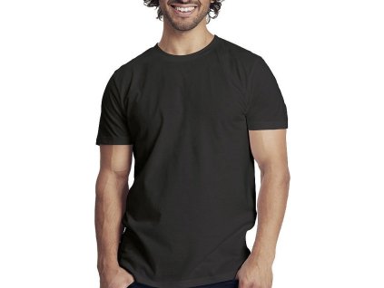 Pánské organické tričko v úzkém slim-fit střihu (Barva šedá popelavá, Velikost 3XL)
