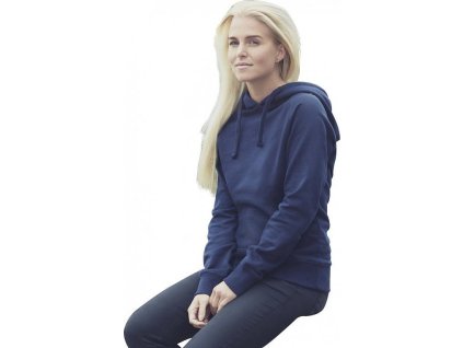Teplá dámská mikina klokánka Neutral z organické bavlny (Barva šedá popelavá, Velikost L)
