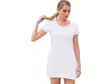 Přiléhavé tričko šaty s křidélkovými rukávy (Velikost S, Barva černá)