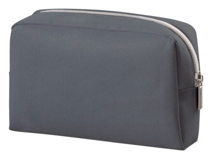 Jednoduchá taštička na zip (Velikost 18 x 12 x 4 cm, Barva šedá tmavá)