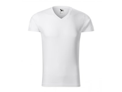 Pánské vypasované bavlněné slim-fit tričko do véčka (Barva vojenská, Velikost XXL)