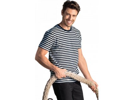 Pánské námořnické tričko Malfini s proužky ze 100% bavlny