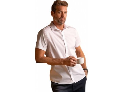Pánská projmutá slim fit košile Malfini Premium 60% bavlny (Barva bílá, Velikost XXL)