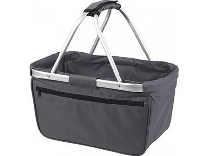 Skládací nákupní košík s hliníkovým rámem a kapsou na zip Halfar