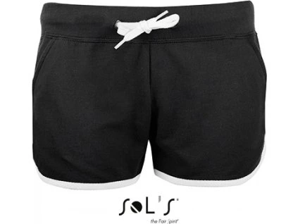 Dámské směsové šortky Sol's Juicy s elastickým pasem Sol's černá