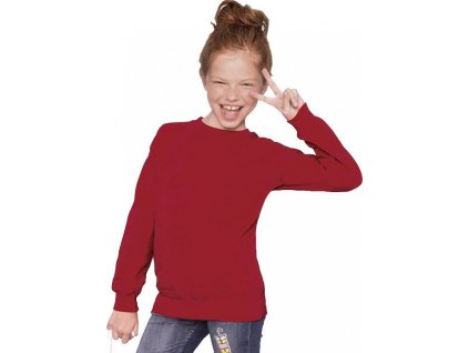 Dětská Fair Wear mikina bez kapuce 50% bavlny (Barva černá, Velikost 130/140 (10 let))