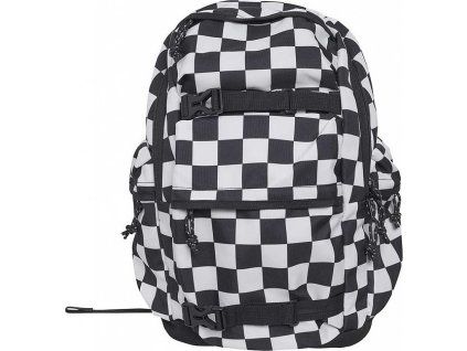 Kostkovaný černobílý městský batoh Urban Classics Urban Classics
