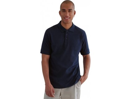 Piké polokošile v gramáži 180 g/m, dvojité švy (Barva černá, Velikost 3XL)
