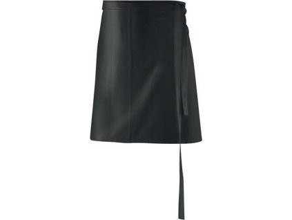 Zástěra s látkovým pásem po celé délce 80 x 45 cm, 220 g/m (Velikost 80 x 45 cm, Barva černá)