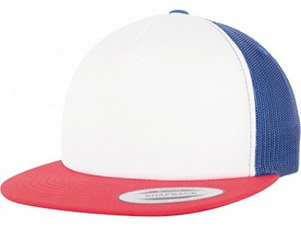 Pěnová kšiltovka Trucker Flexfit s bílým předním dílem (Barva černá - bílá - černá)