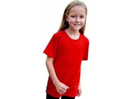 Rychleschnoucí dětské funkční tričko 100% polyester (Barva černá, Velikost 128)