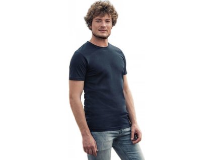 Luxusní pánské tričko z česané organické bavlny HRM 160 g/m (Barva černá, Velikost 3XL)