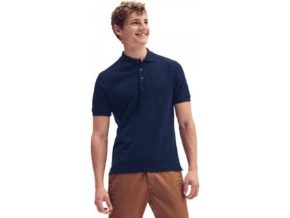 Pánská slim-fit polokošile Iconic Fruit of the Loom s rozparky 180 g/m (Velikost S, Barva bílá)