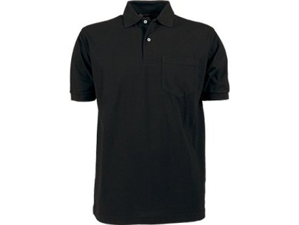 Pánská pevná směsová polokošile Tee Jays s kapsičkou 185 g/m (Barva černá, Velikost 3XL)
