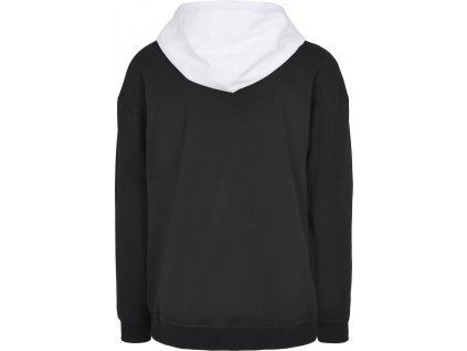 Černobílá pánská oversize mikina s kapucí Urban Classics 300 g/m