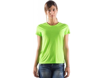 Základní dámské fitness tričko s UV ochranou 100 % polyester (Velikost S, Barva modrá atolová)