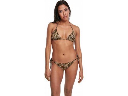 Bikiny se zvířecím vzorem Urban Classics (Velikost L, Barva leo)