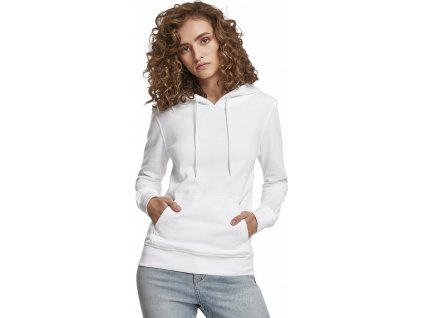 Pevná dámská mikina klokanka s kapucí Build Your Brand z organické bavlny (Barva černá, Velikost 3XL)