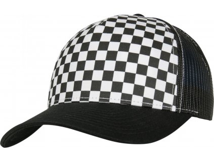 Trucker snapback kšiltovka se šachovnicovým designem