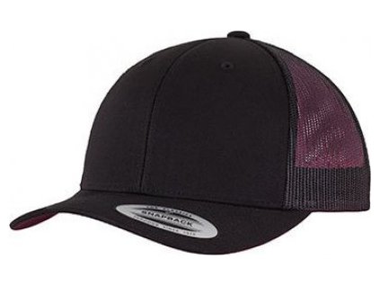 Snapback čepice Flexfit Retro Trucker se síťkou Flexfit černá