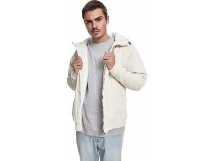 Manšestrová zateplená pánská bunda s kapucí Urban Classics (Barva černá - černá, Velikost 3XL)