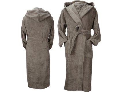 Unisex župan Robezz® z organické bavlny (Barva černá, Velikost L/XL)