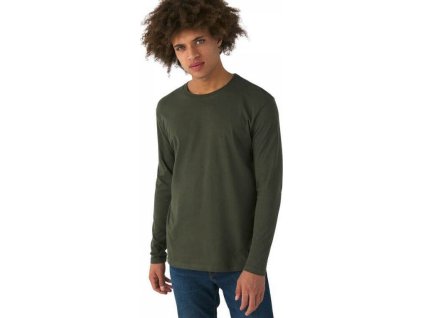 Středně teplé unisex tričko BC s dlouhým rukávem (Velikost S, Barva bílá)