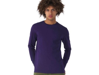 Teplejší unisex tričko BC s dlouhým rukávem (Velikost S, Barva bílá)