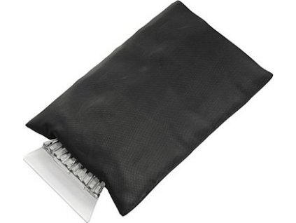 Kompaktní škrabka na led ve fleecové rukavici (Barva černá)