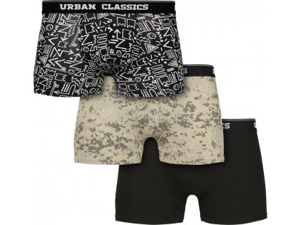 Boxerky Urban Classics s elastanem, 3 ks v balení