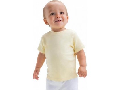 Dětské tričko z organické bavlny s patentky na rameni