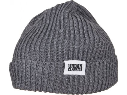 Rybářská ohrnovací beanie čepice z recyklovaného polyesteru (Barva černá, Velikost one size)