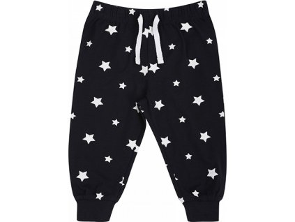 Pohodlné dětské pyžamové kalhoty na doma s proužky / hvězdičkami, 0-4 let