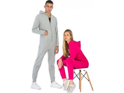 Unisex overal s kapucí ve slim-fit střihu (Barva černá, Velikost L/XL)