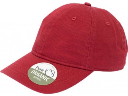 Organická nestrukturovaná baseballová kšiltovka Brain Waves (Barva černá)